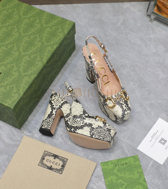 Gvc*1 Platform Pumps Heels Lambskin Leather Heels 12cm Platform 3.5cm Women