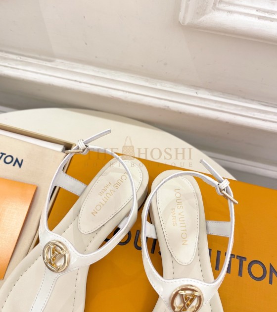 L0vis Vvtt0n LV Vibe Flat Sandals White Master Quality
