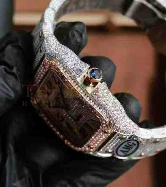 Ca*t1er Santos de Ca*t1er Automatic Watch D1am0nd Beze 41.9×31.5 mm 100m