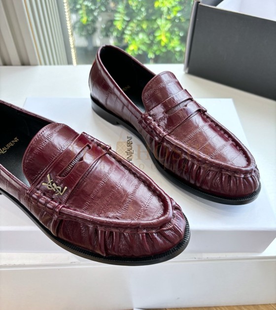 Sa1nt Lau*nt Y51 Logo Le Loafers Red  Master Quality