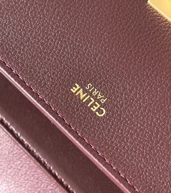 Ce1i*e Teen Nino Soft Calfskin Shoulder Bag Triomphe Gold Hardware 20x13x8cm  Master Quality