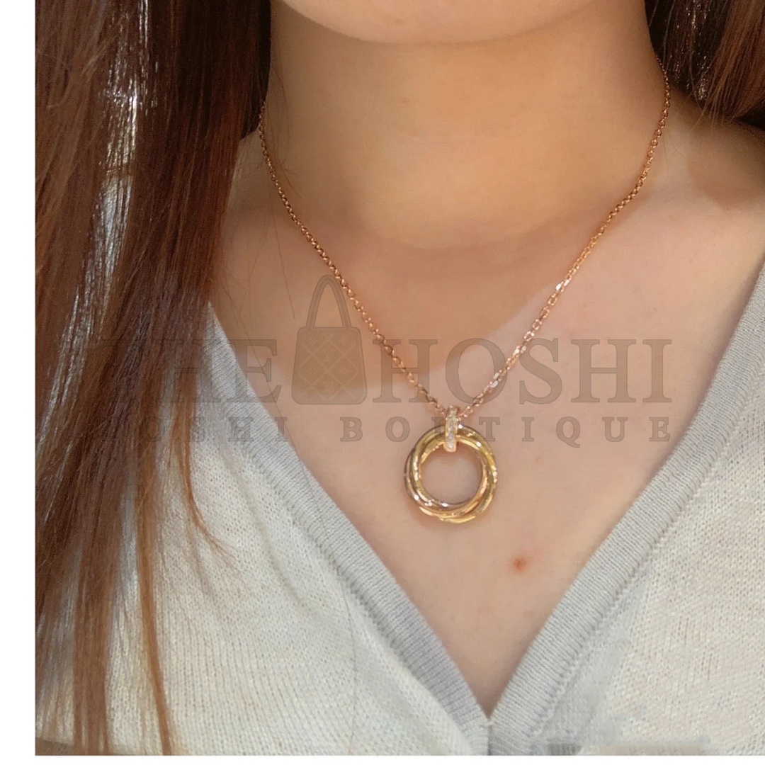 Ca*t1er TRINITY NECKLACE Master Quality