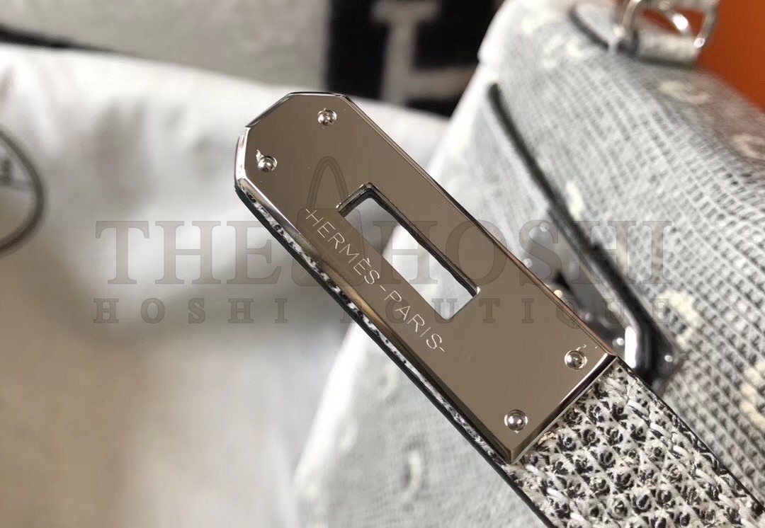 H**me5 Kelly 28cm Bag In Ombre Embossed Natural Lizard Master Quality