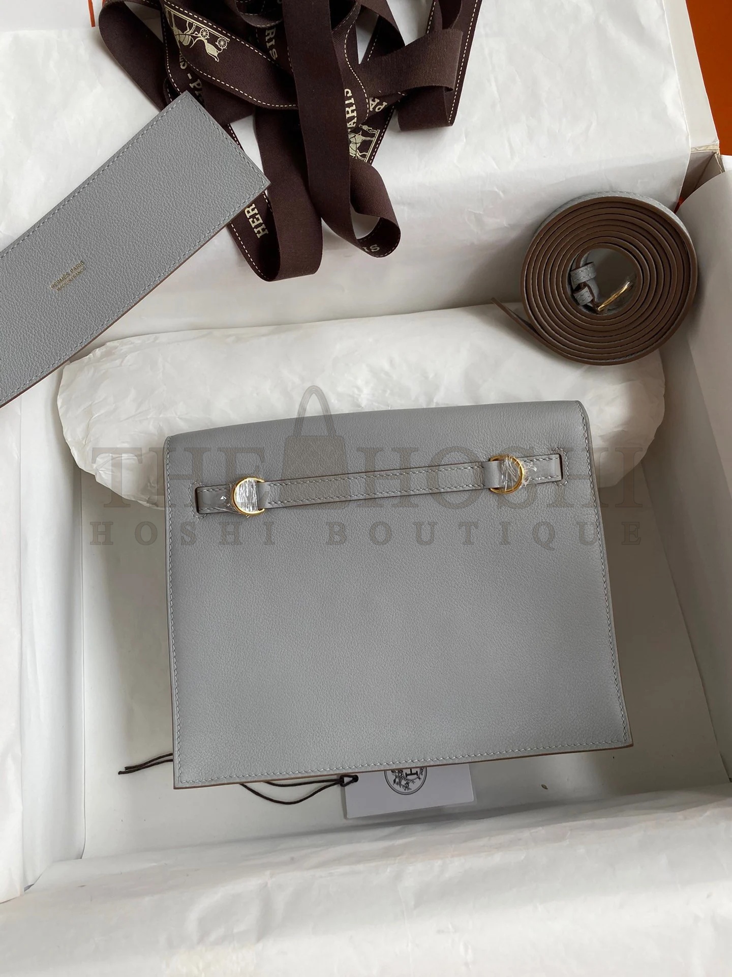 H**me5 Kelly Danse II Bag In Blue Glacier Evercolor Calfskin Master Quality