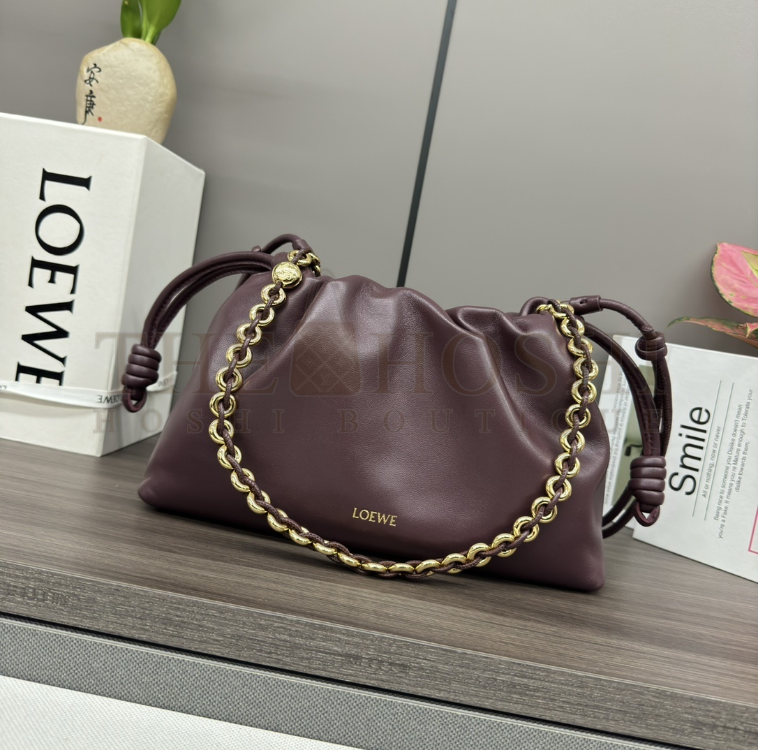 L0ew* Flamenco Purse bag in mellow nappa lambskin mini(23X17X5.5 cm) small(30X20X10.5 cm) Master Quality