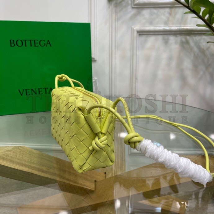 B0tt*ga Ven*ta Loop Mini Bag In Kiwi Intrecciato Lambskin Master Quality