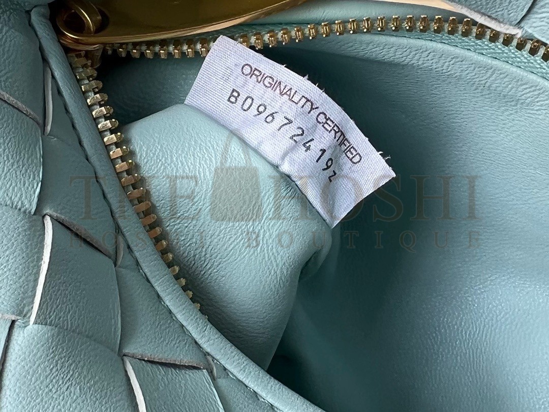 B0tt*ga Ven*ta BV Jodie Mini Bag In Teal Washed Intrecciato Lambskin Master Quality