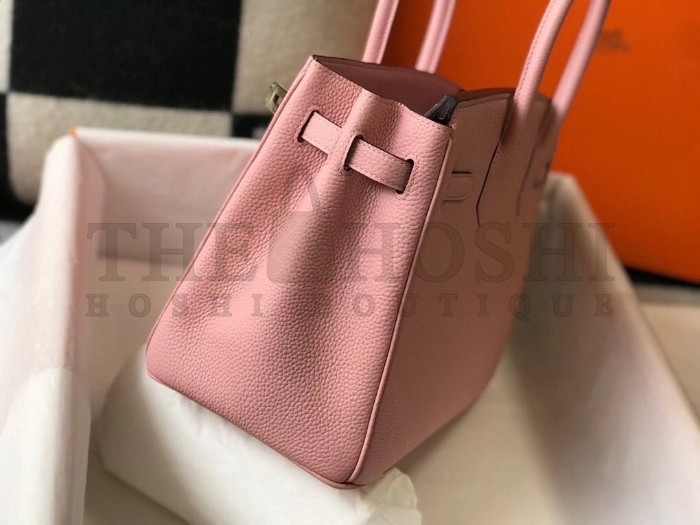 H**me5 Birkin 30 Bag in Pink Clemence Leather with GHW Master Quality