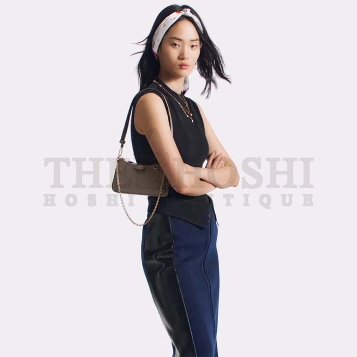 L0vis Vvtt0n LV Women Easy Pouch On Strap Beige Embossed Monogram Empreinte Cowhide Leather Master Quality