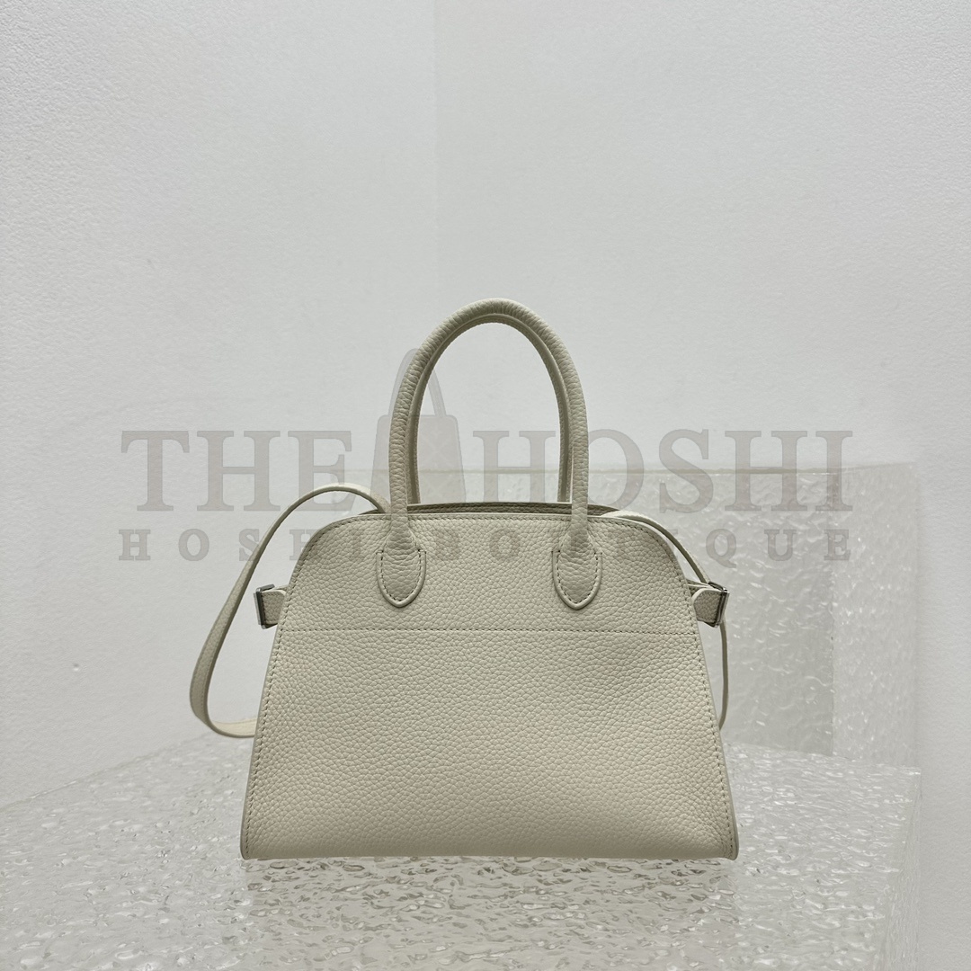 The R0w Margaux white Leather Handbag Set - Large, Medium, Small Master Quality