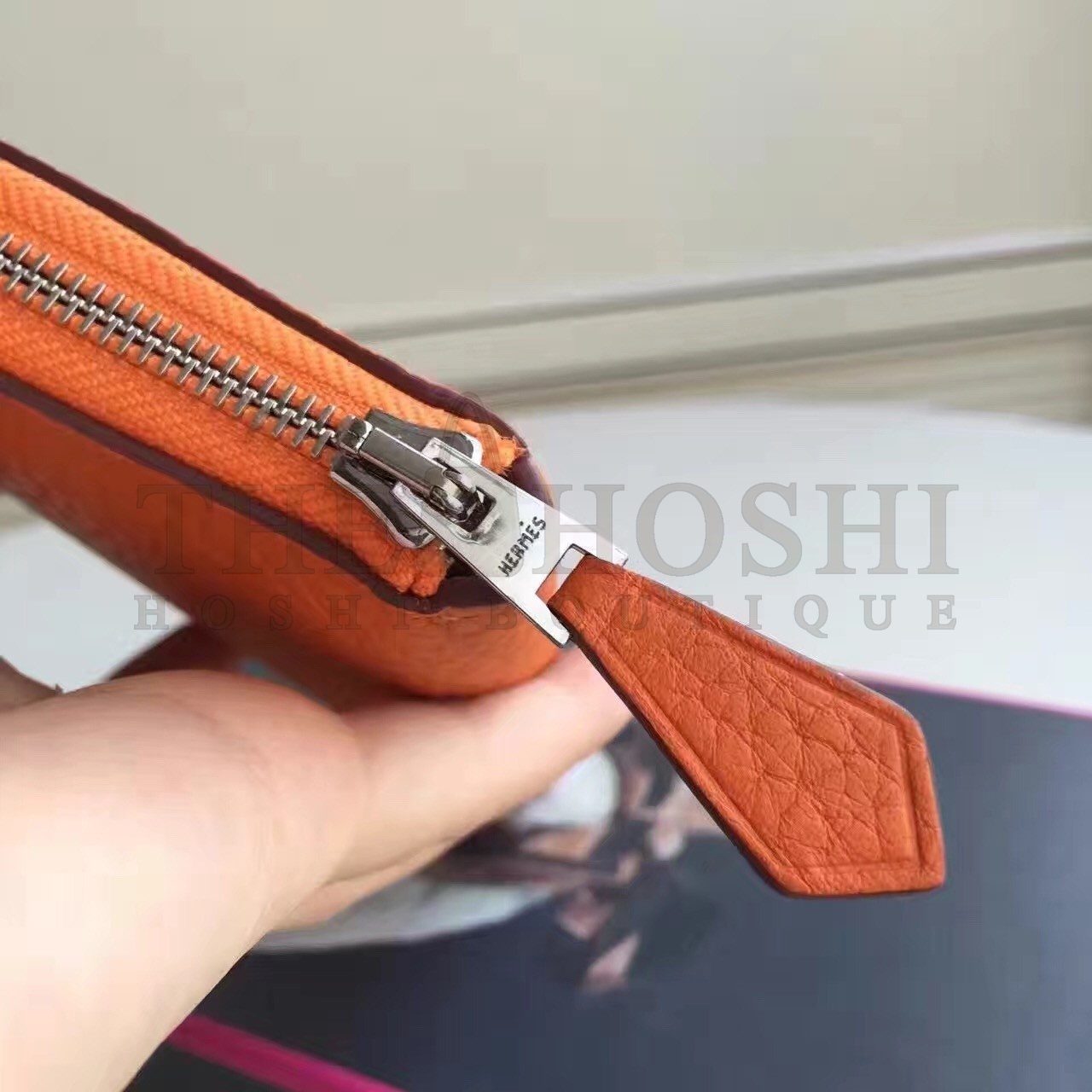 H**me5 Orange Clemence Azap Zipped Wallet Master Quality