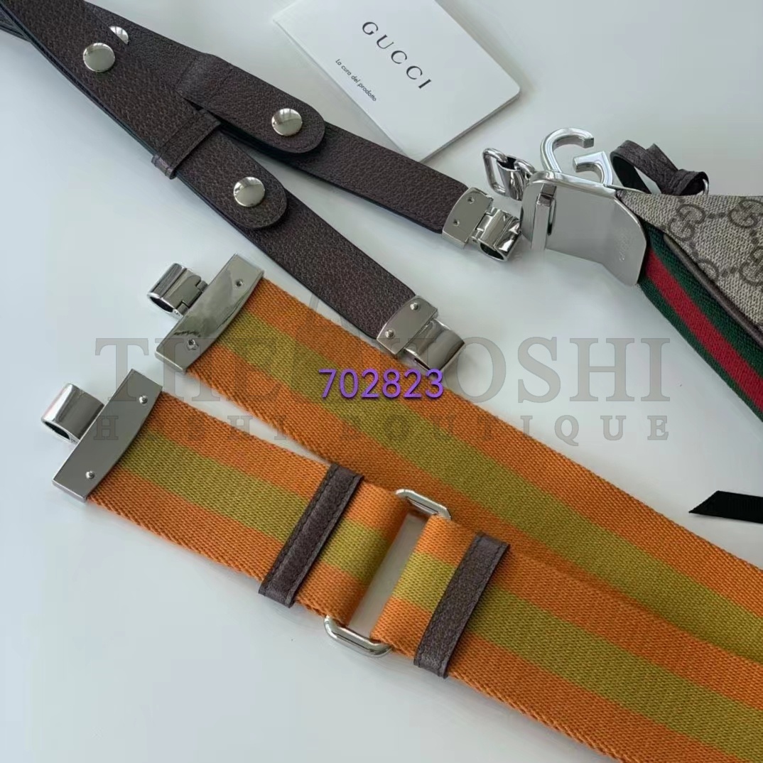 Gvc*1 Women GG Attache Large Shoulder Bag Beige Ebony GG Svp*me Canvas Master Quality