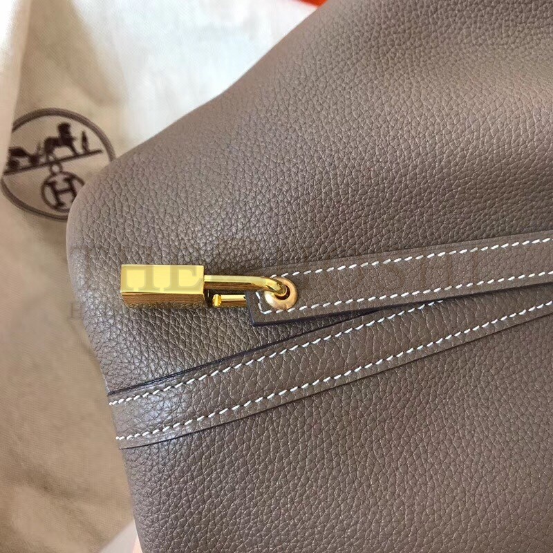 H**me5 Taupe Picotin Lock MM 22cm Handmade Bag Master Quality