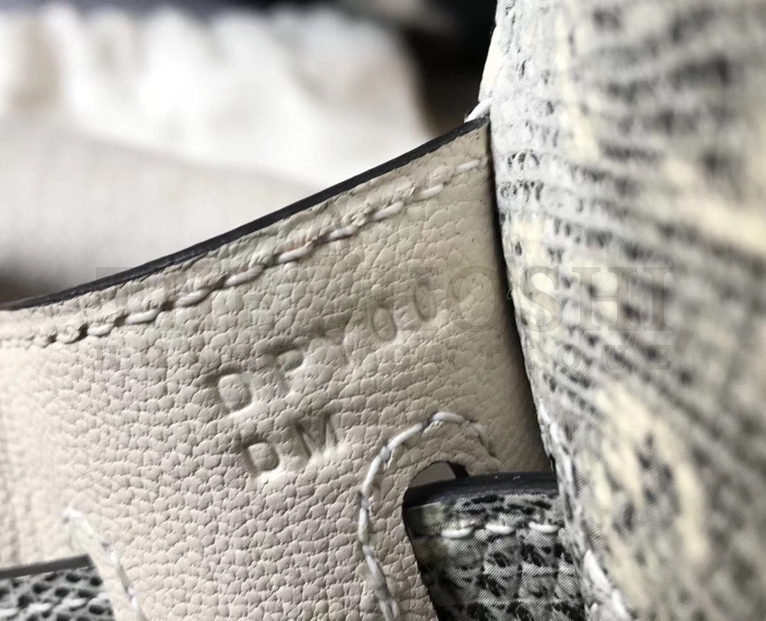 H**me5 Kelly 25cm Bag In Ombre Embossed Natural Lizard Master Quality