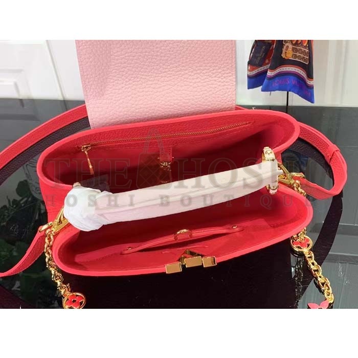 L0vis Vvtt0n LV Women Capucines BB Handbag Rose Pink Taurillon Leather Master Quality