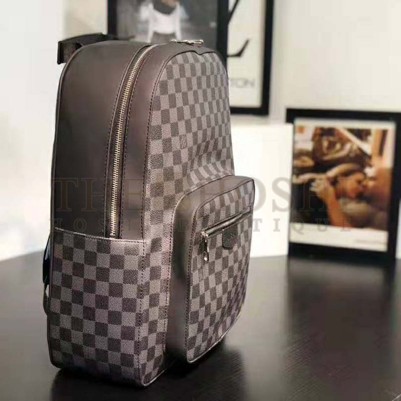 L0vis Vvtt0n LV Men Josh Backpack in Damier Graphite Canvas-Grey Master Quality