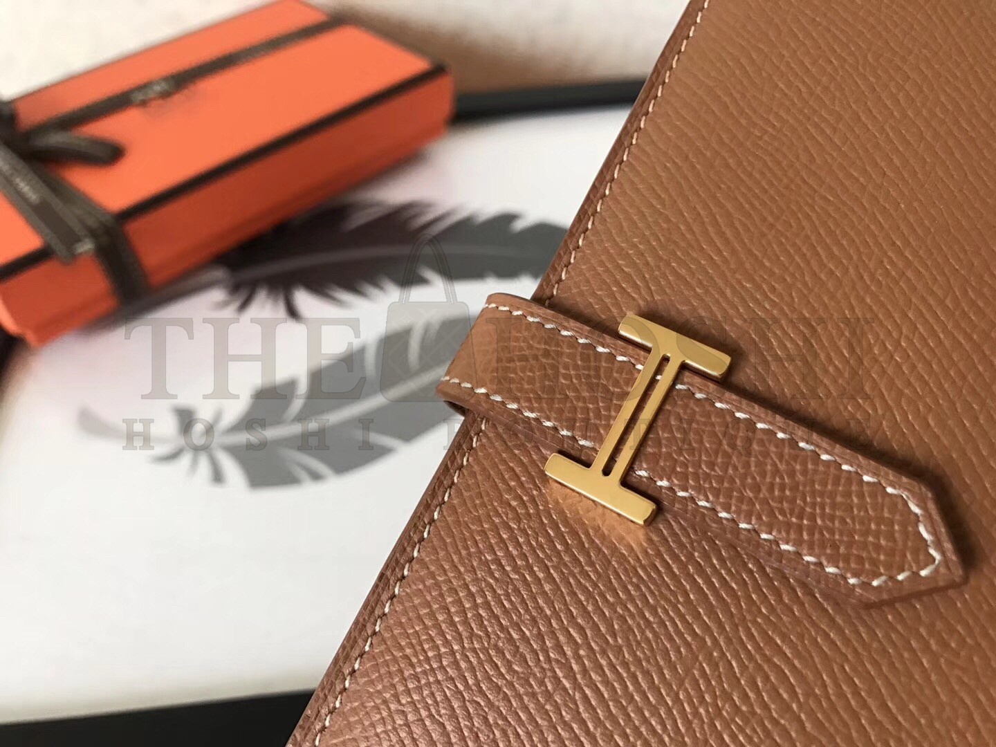 H**me5 Brown Epsom Bearn Gusset Wallet Master Quality