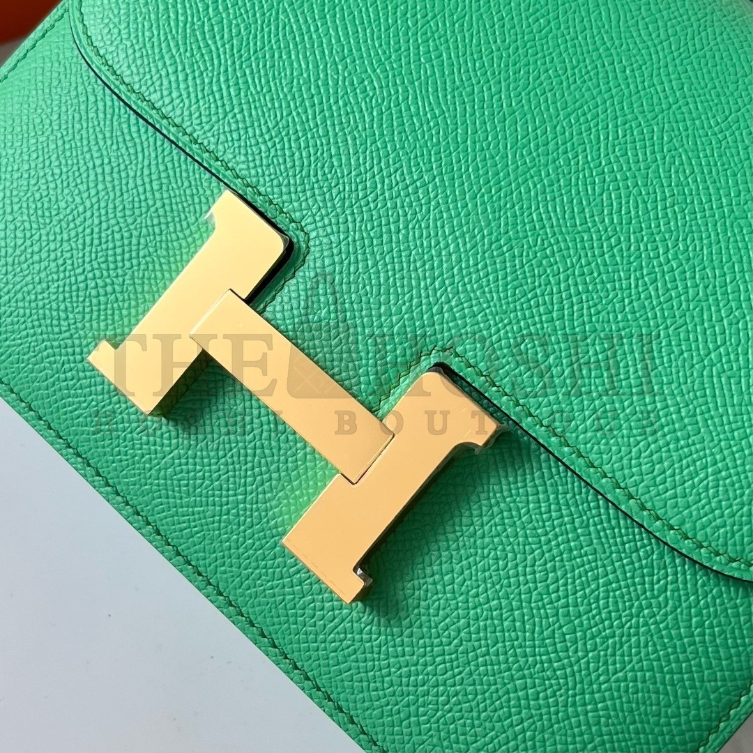 H**me5 Constance 18 Handmade Bag In Vert Comics Epsom Calfskin Master Quality