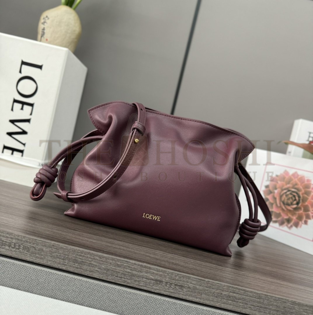 L0ew* Flamenco clutch in nappa calfskin mini(23.9X18X9 cm) medium(30X24.5X10.5 cm) Master Quality