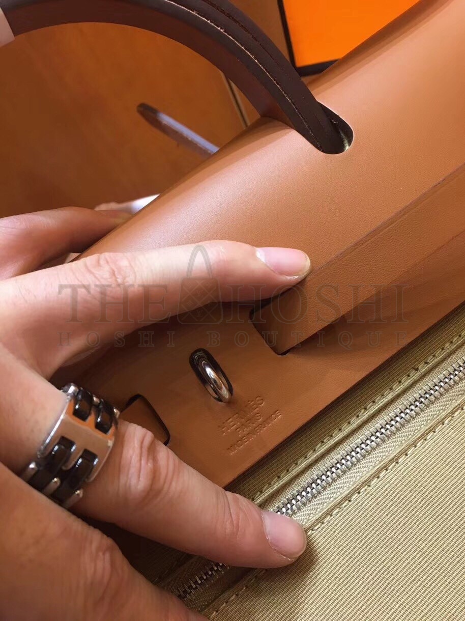 H**me5 Herbag Zip 31cm Bag In Brown And Beige Master Quality