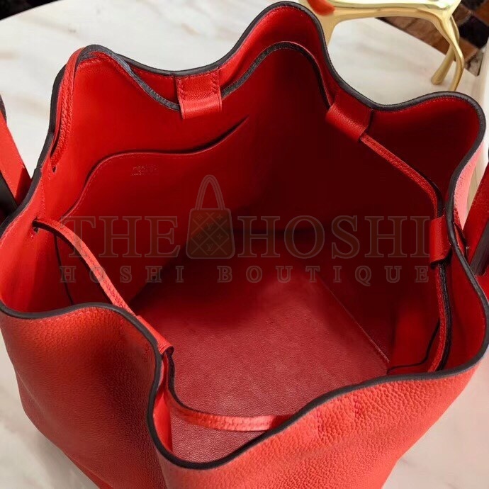 H**me5 Licol 17cm Bag In Red Evercolor Calfskin Master Quality