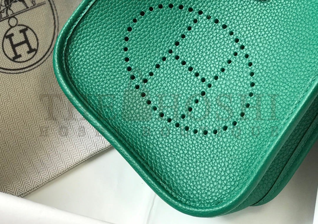 H**me5 Evelyne III Mini Bag In Vert Vertigo Clemence Leather Master Quality