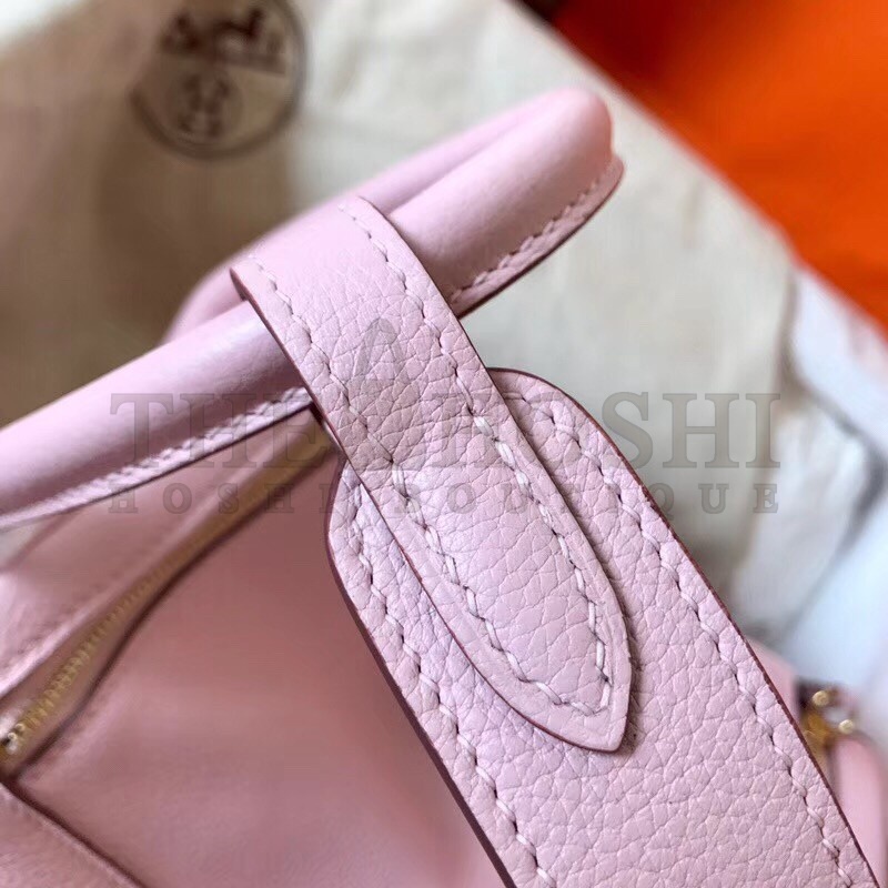 H**me5 Rose Dragee Lindy 26cm Clemence Handmade Bag Master Quality