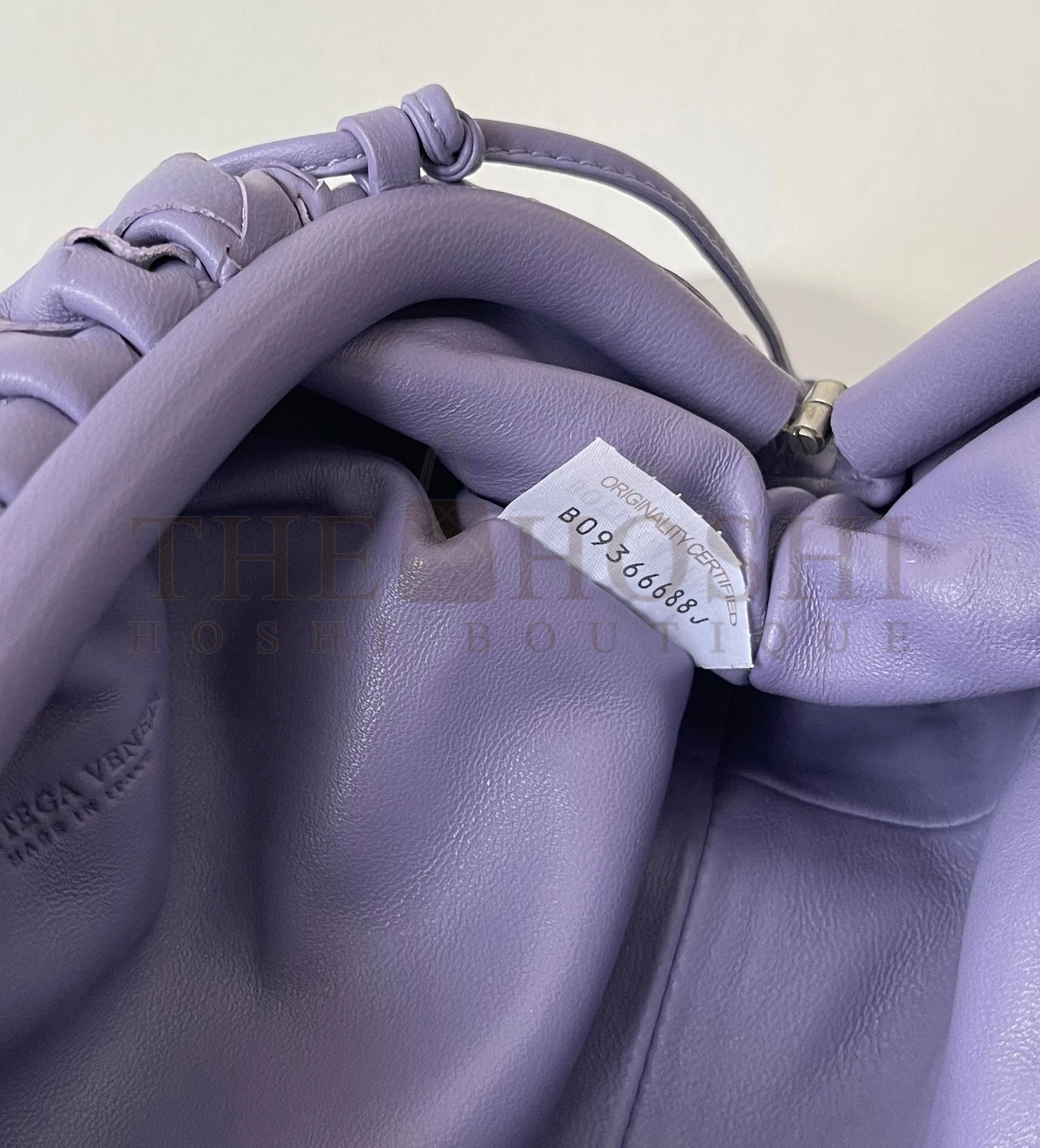B0tt*ga Ven*ta Mini Pouch with Strap in Wisteria Intrecciato Lambskin Master Quality