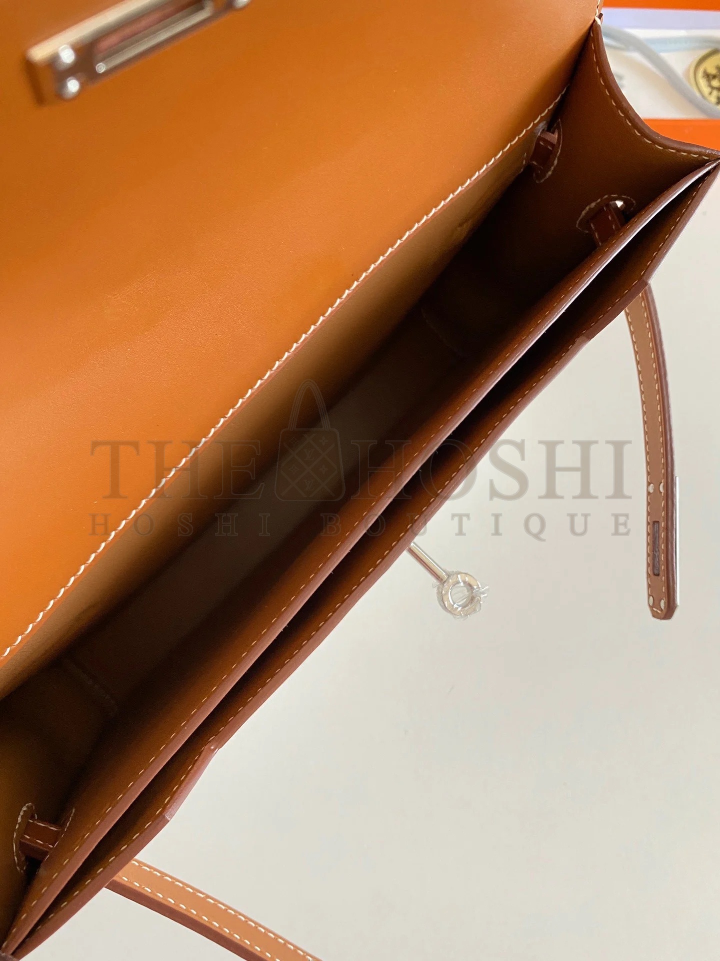 H**me5 Kelly Depeches 25 Pouch in Ecru Toile Master Quality