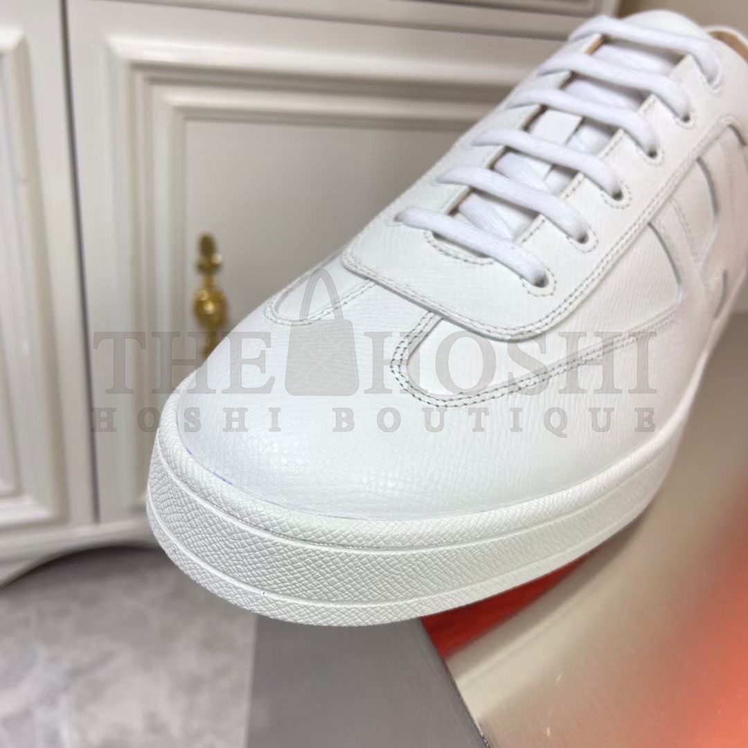 H**me5 Boomerang Sneakers In White Epsom Leather Master Quality