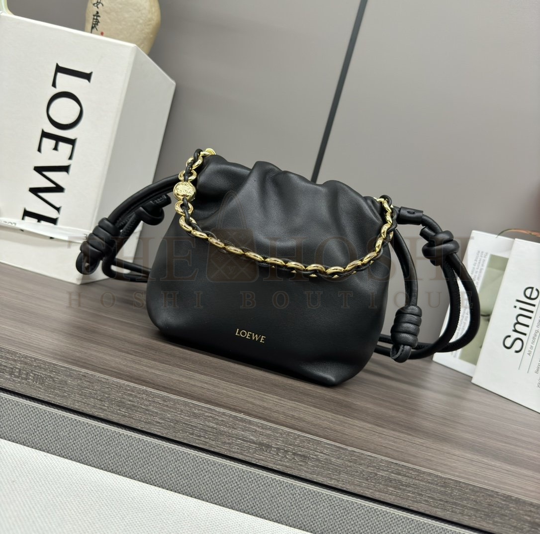 L0ew* Flamenco Purse bag in mellow nappa lambskin mini(23X17X5.5 cm) small(30X20X10.5 cm) Master Quality