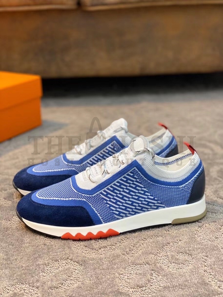 H**me5 Blue Addict Sneakers In Bicolor Knit Master Quality