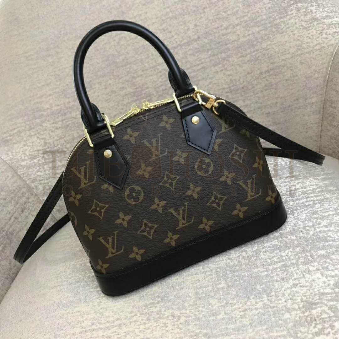 L0vis Vvtt0n LV Women Alma BB Handbag Monogram Canvas-Brown Master Quality