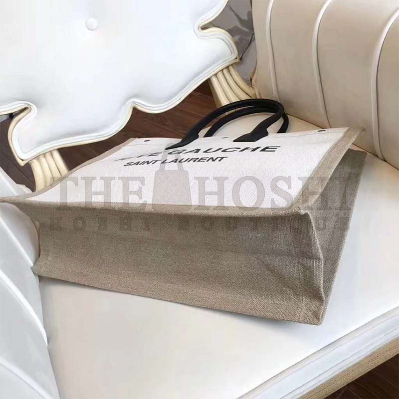 Sa1nt Lau*nt Y51 Women Rive Gauche Tote Bag Linen Leather Master Quality