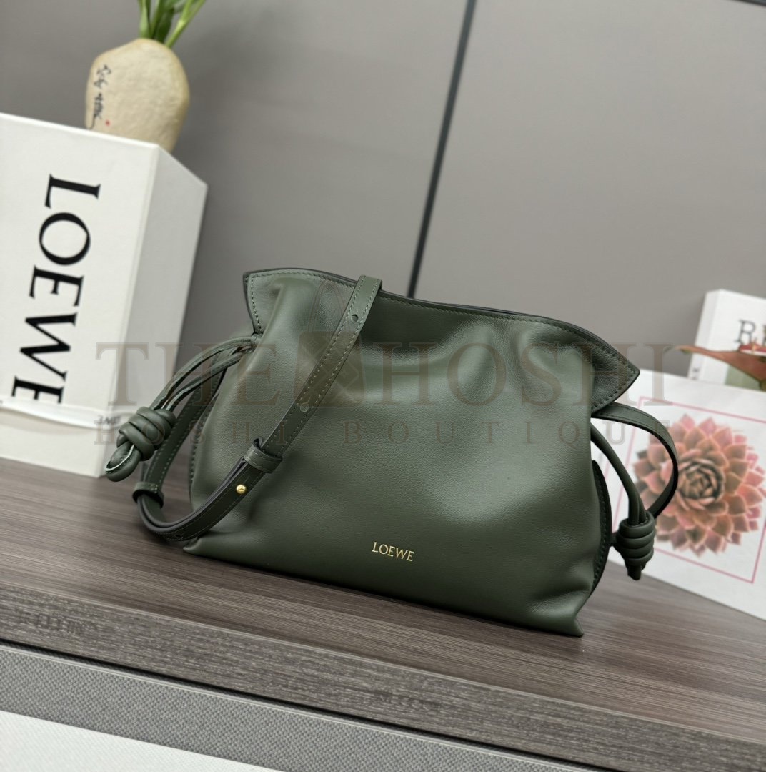 L0ew* Flamenco clutch in nappa calfskin mini(23.9X18X9 cm) medium(30X24.5X10.5 cm) Master Quality