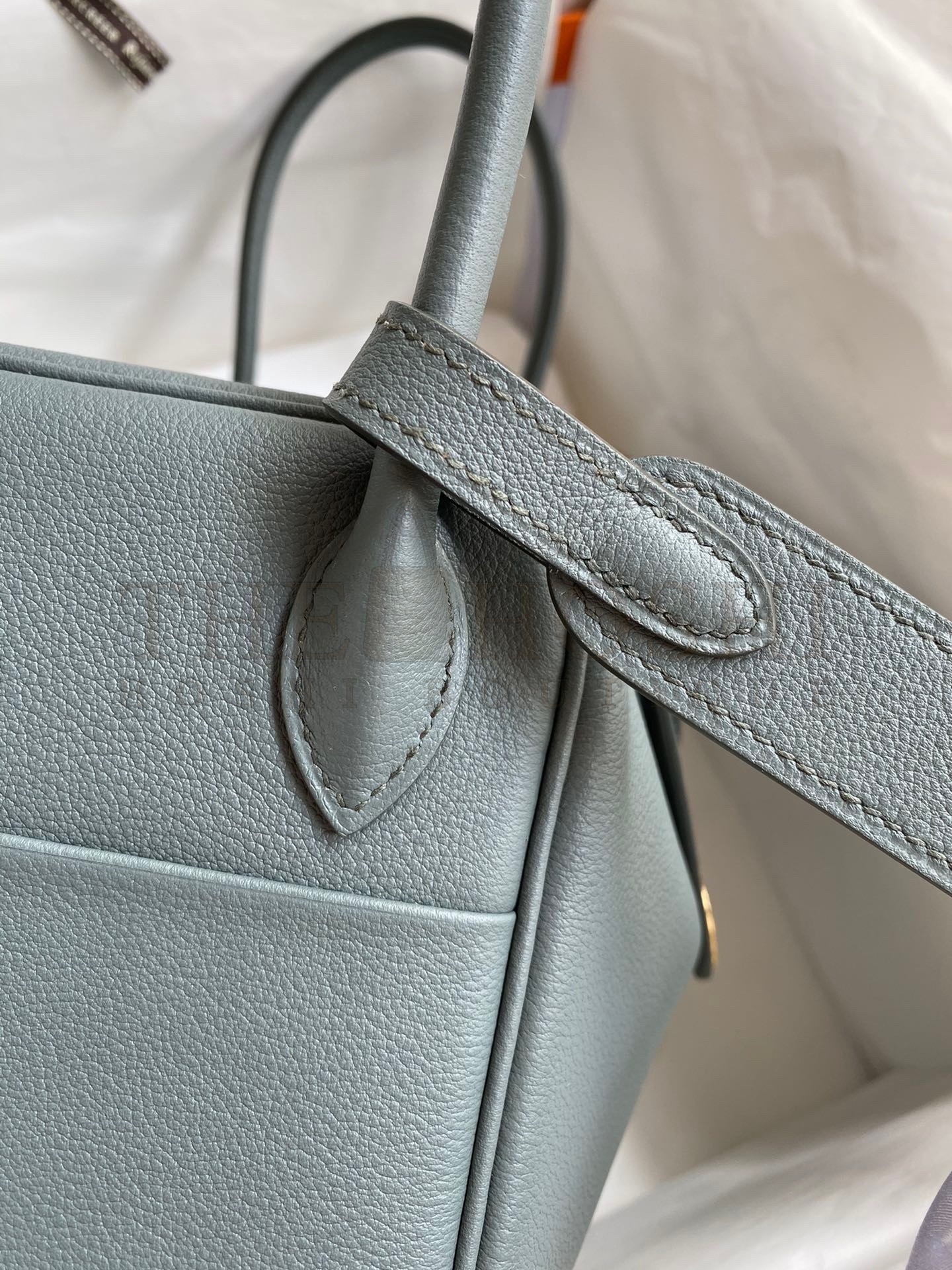 H**me5 Lindy 26 Handmade Bag In Vert Amande Evercolor Leather Master Quality