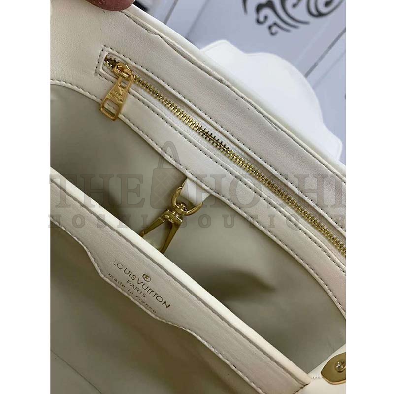 L0vis Vvtt0n LV Women Capucines BB Handbag in Lambskin with Monogram Flowers-Beige Master Quality