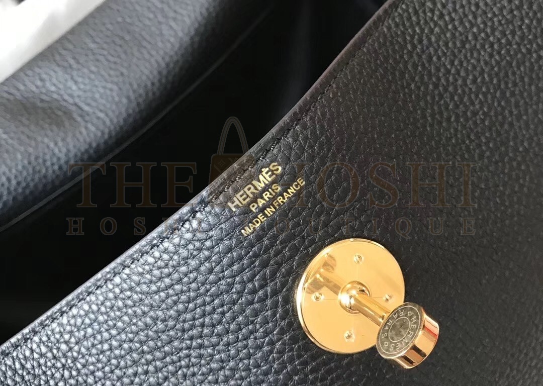 H**me5 Lindy 30cm Bag In Black Clemence Leather Master Quality