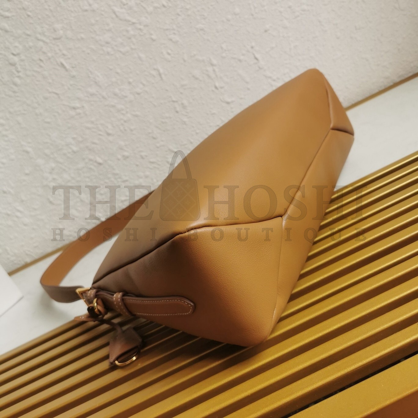 Pra*a Aimee Large Shoulder Bag in Brown Leather Master Quality