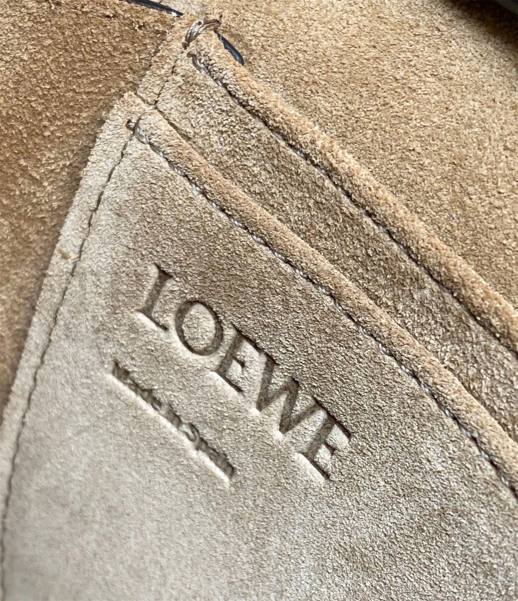 L0ew* Mini Gate Dual Bag In Chocolate Calfskin Master Quality