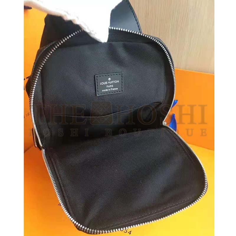 L0vis Vvtt0n LV Men Avenue Sling Bag in Coated Damier Graphique Canvas-Grey Master Quality