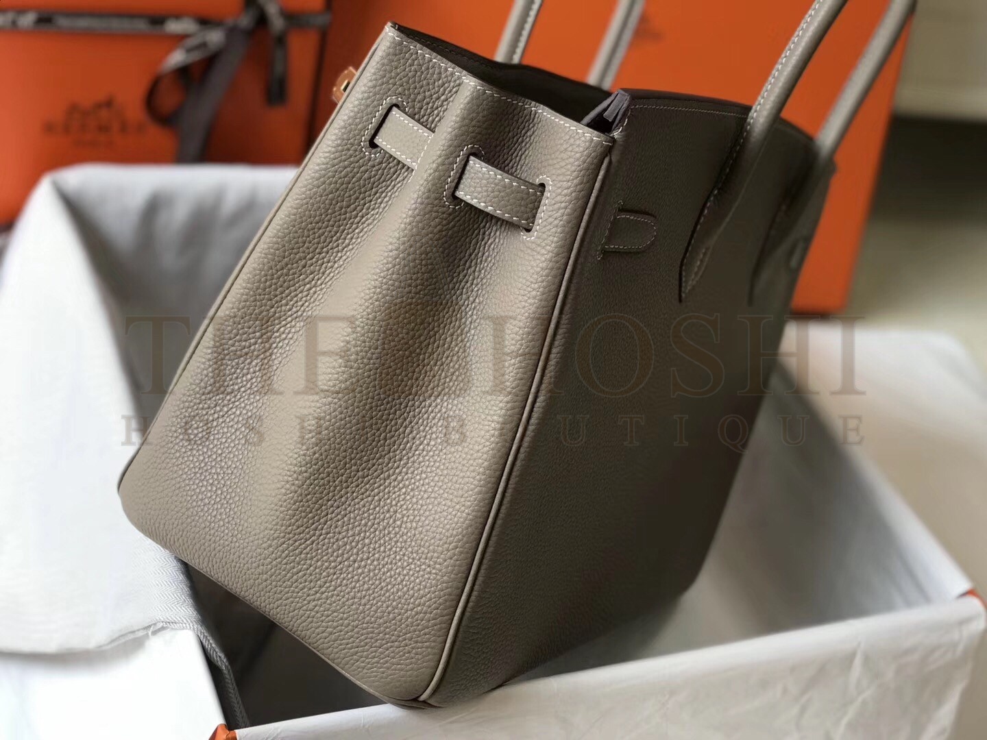 H**me5 Grey Clemence Birkin 35cm Bag Master Quality