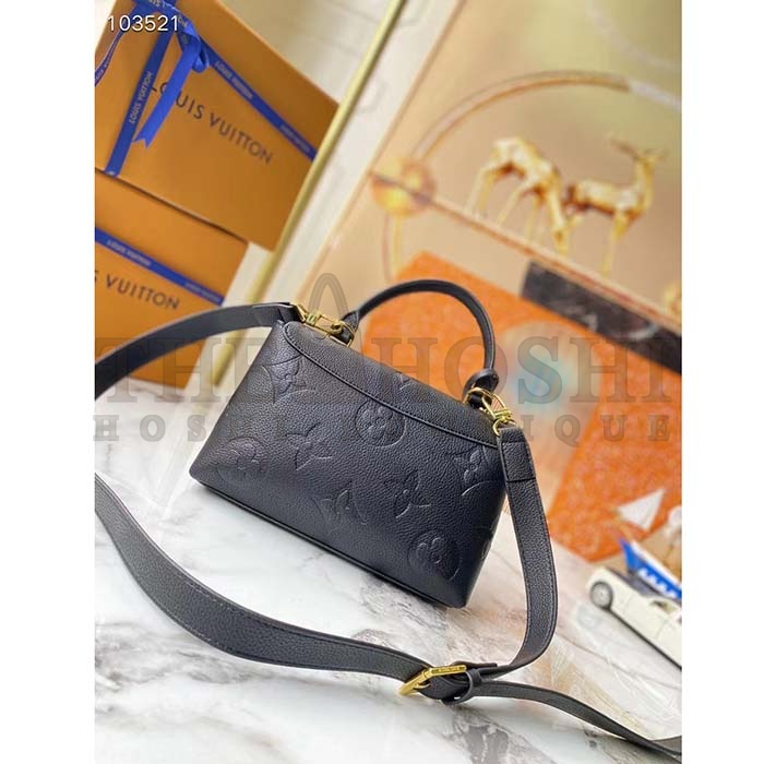 L0vis Vvtt0n LV Women Madeleine BB Handbag Black Monogram Empreinte Grained Cowhide Master Quality