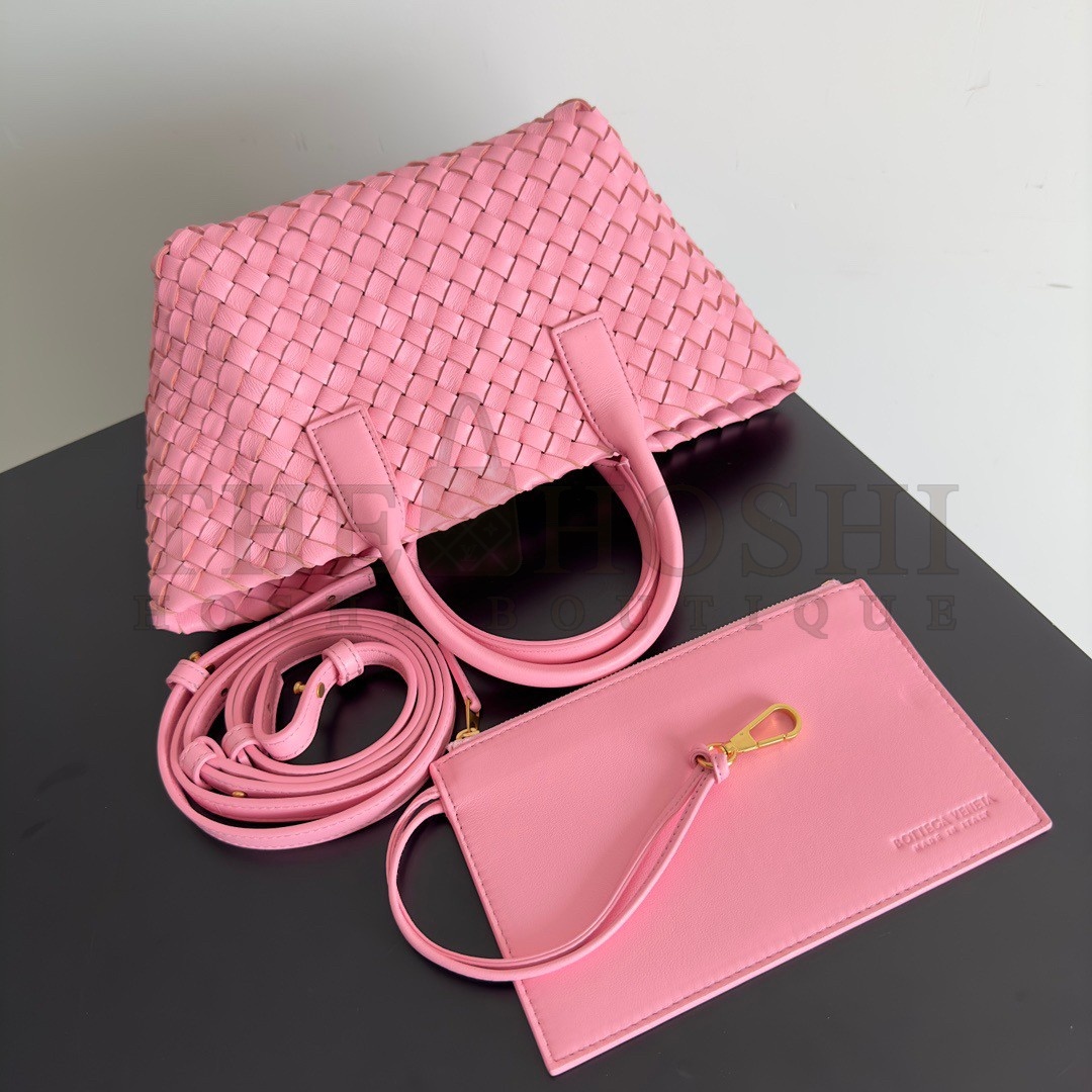 B0tt*ga Ven*ta Cabat Mini Bag In Pink Intrecciato Lambskin Master Quality