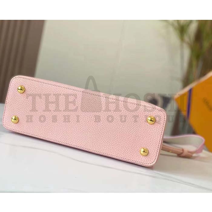 L0vis Vvtt0n LV Women Capucines BB Handbag Rose Jasmin Taurillon Leather Master Quality