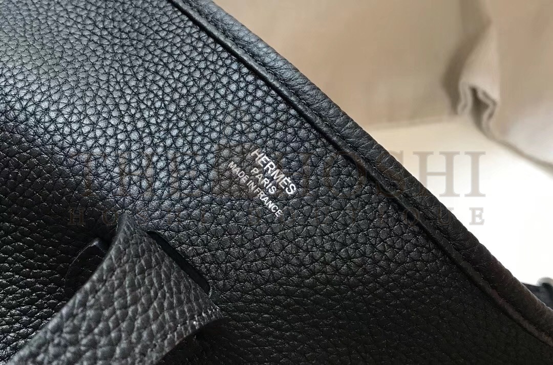 H**me5 Evelyne III 29 Bag In Black Clemence Leather Master Quality