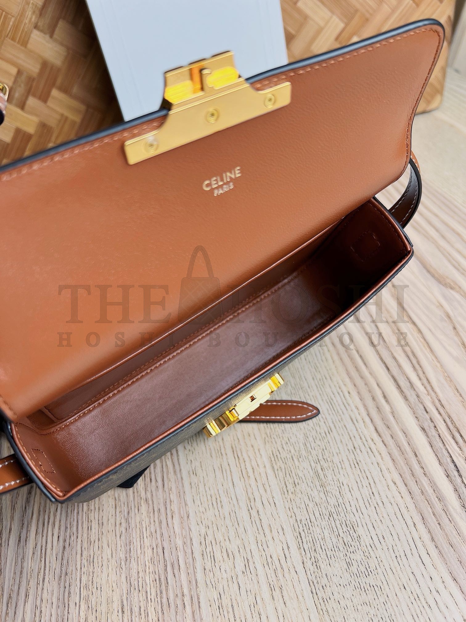 Ce1i*e Claude Shoulder Bag in Black Triomphe Canvas Master Quality