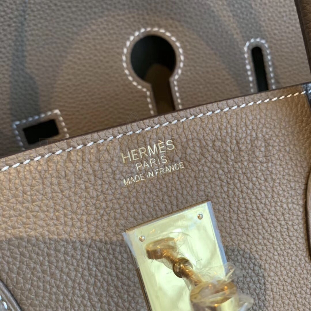H**me5 Taupe Clemence Birkin 40cm Handmade Bag Master Quality