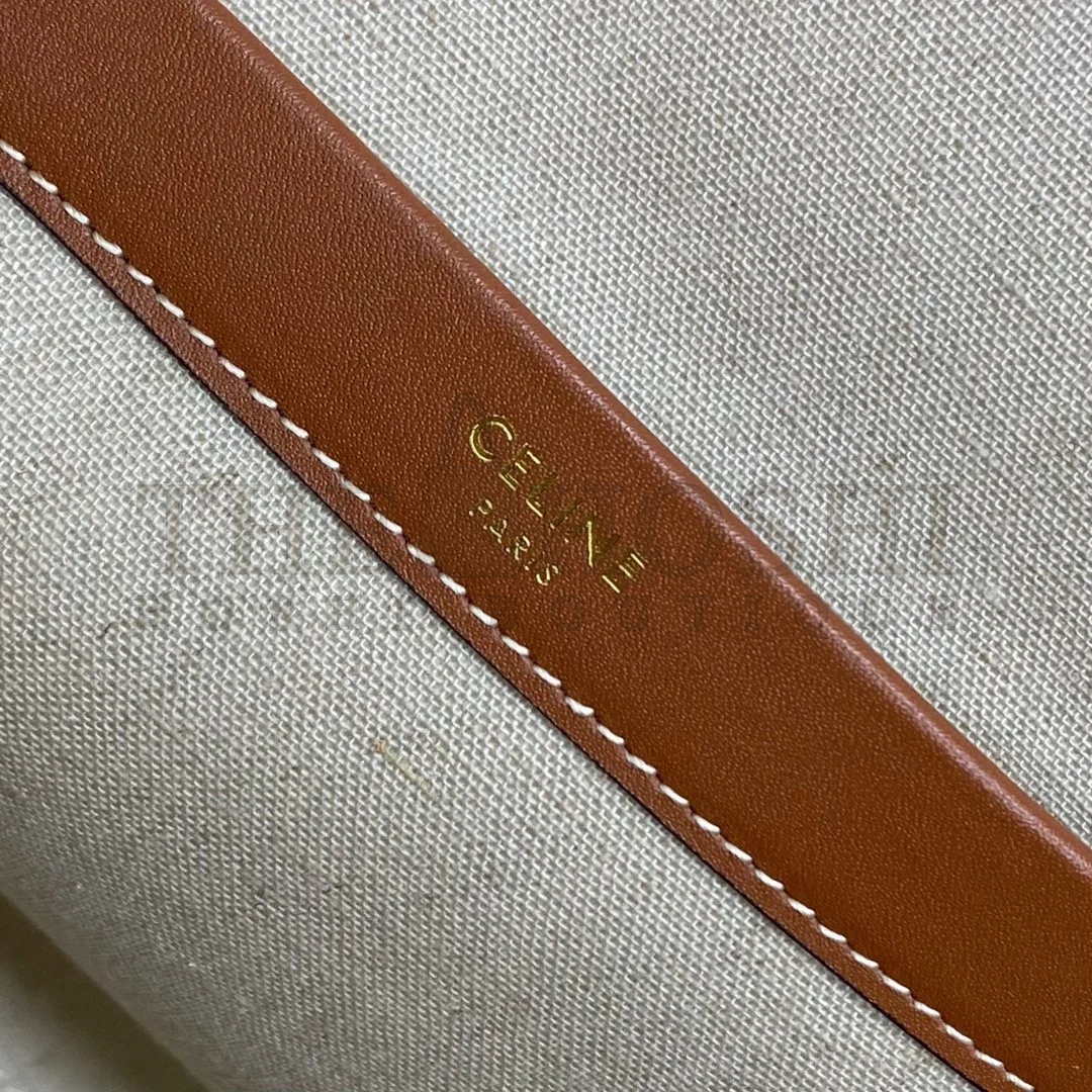 Ce1i*e Cabas Drawstring Cuir Triomphe Bag in Canvas Master Quality