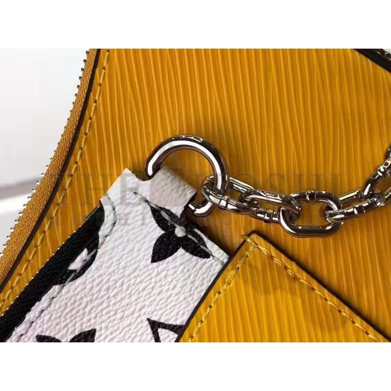 L0vis Vvtt0n LV Women Marelle Handbag Yellow Epi Grained Cowhide Leather Canvas Master Quality